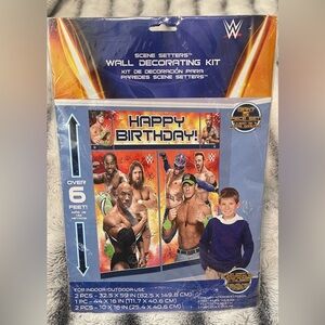 2015 WWE®Party Scene Setter Wall Decorating Kit, Birthday Party-5 piece